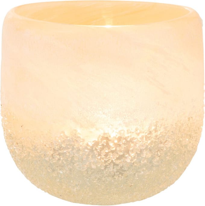 J-Line kaarshouder - glas - beige - small