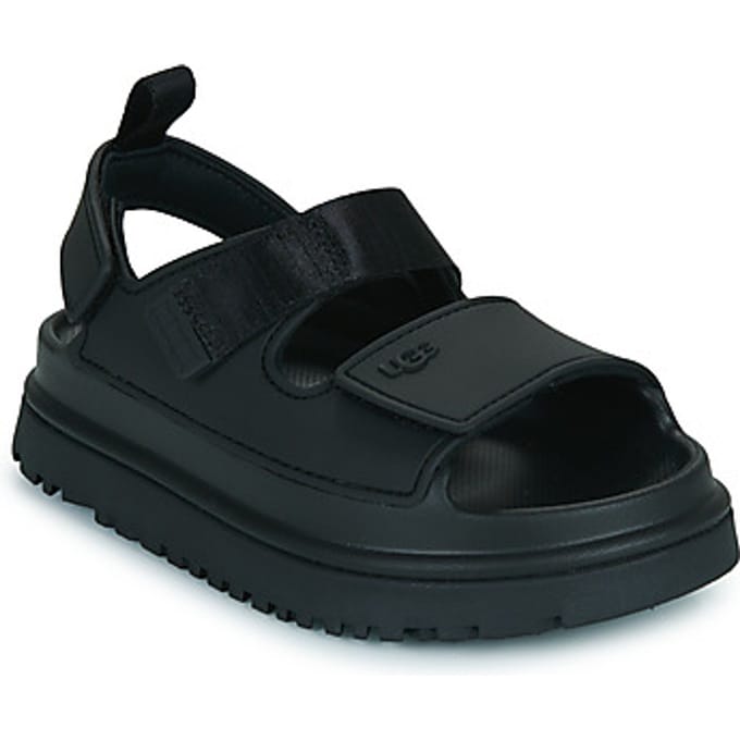UGG® GoldenGlow Sandal for Kids in Black, Size 13K, Polyurethane/Textile/Polyester