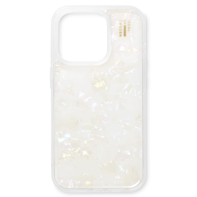 iDeal of Sweden Pearlized Case geschikt voor Apple iPhone 15 Pro - Wit