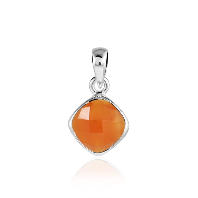 SilverGems Zilveren hanger met Carneool edelsteen