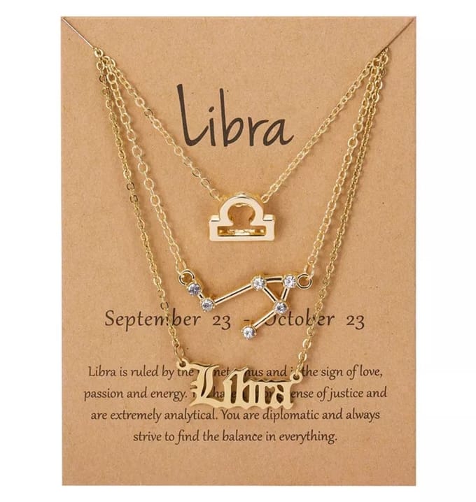 Libra - Weegschaal Zodiac - Kettingen - 3 - Sterrenbeeld - EmmyRovi