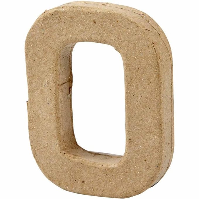 Cijfer, 0, H: 10 cm, B: 8 cm, dikte 2 cm, 1 stuk