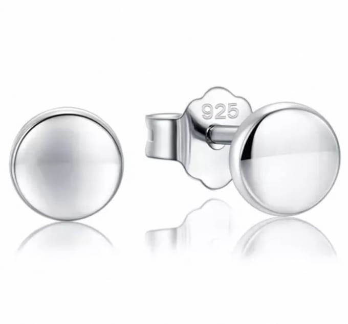 Oorbellen-Zilver-Rond-Steker
