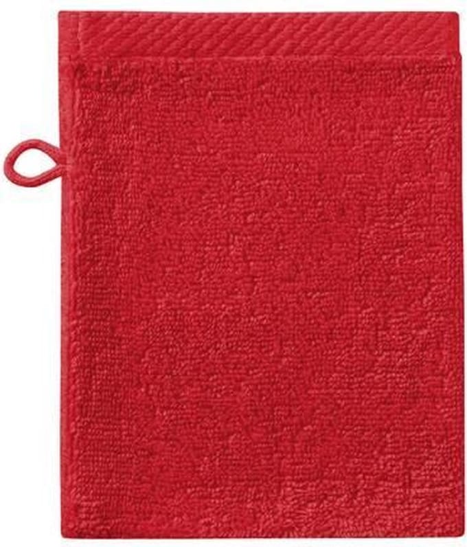 Seahorse - Pure - Washandjes - 16x21 cm - Set van 3 - Rood
