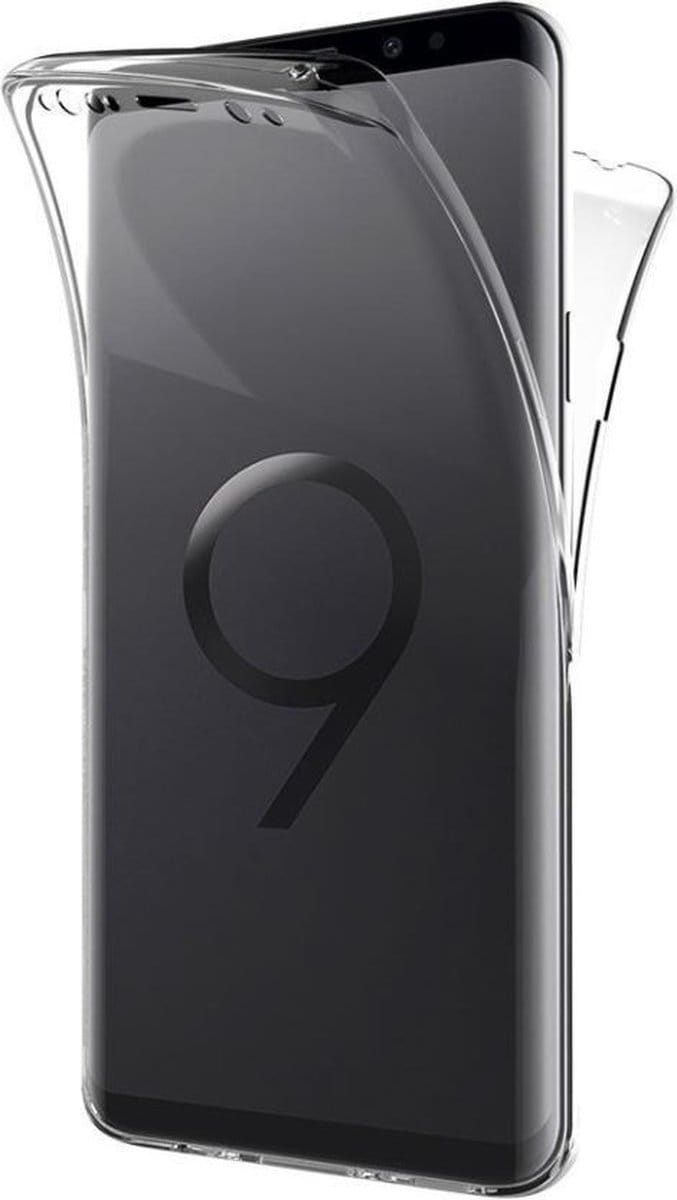 Hoesje geschikt voor Samsung Galaxy S9+ Plus - Siliconen TPU Case + Screenprotector Transparant Cover - (0.5mm)