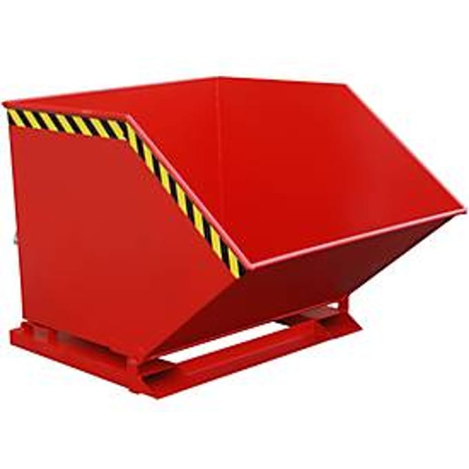 Kiepcontainer KK 1000, rood (RAL 3000)