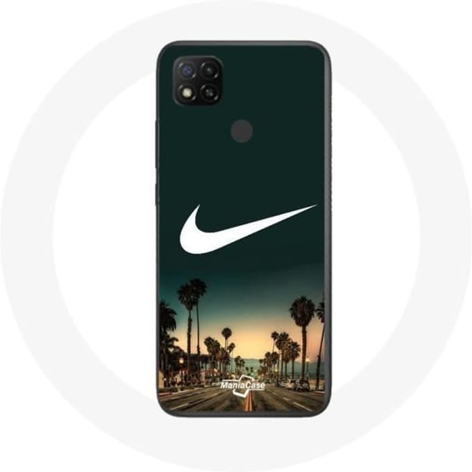 Coque Xiaomi Redmi 9C Nike logo palmier miami