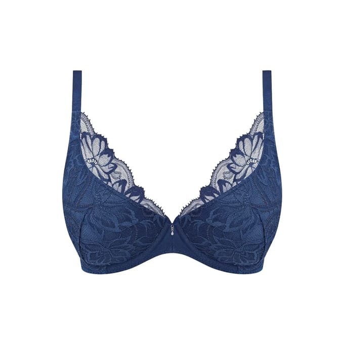 Wacoal Abellia Plunge Push-Up BH Navy Peony Blauw 70 B