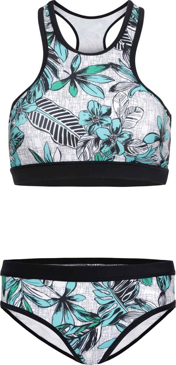 Bikini sport basic Jungle bloemen 152-158