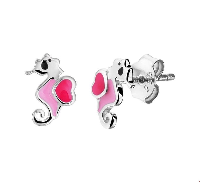 TFT Oorknoppen Zeepaard Zilver Gerhodineerd Glanzend 9 mm x 6 mm