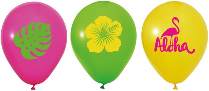 Globos 12 Inch Aloha Balloons - 6 pcs.
