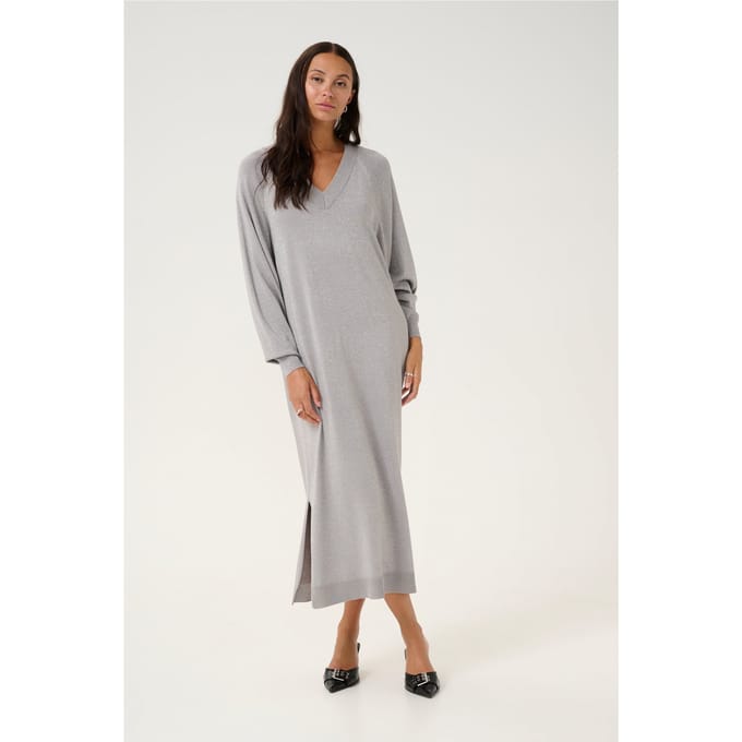Jurk Loose fit Grey silver metallic