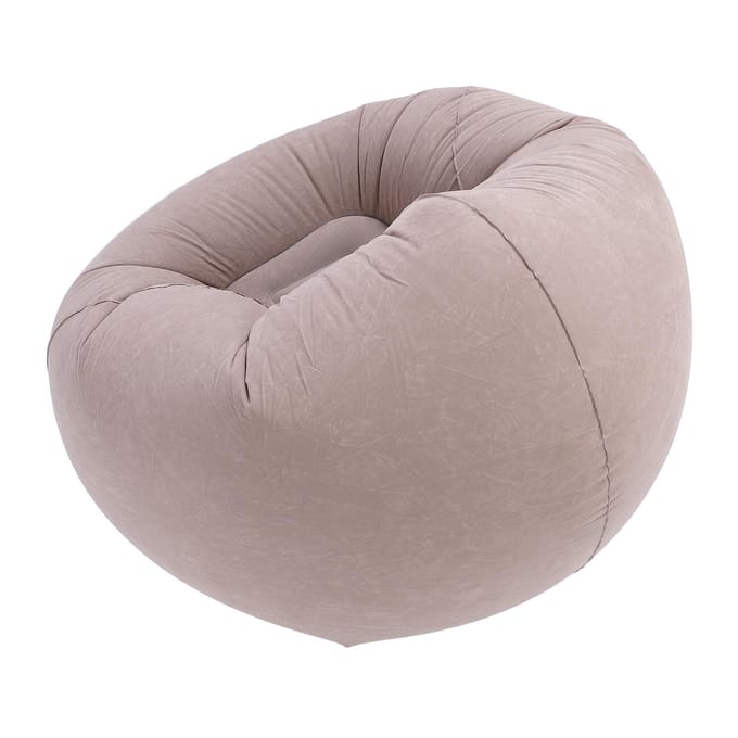 Opblaasbare Lounge Stoel Draagbare Bank Couch voor Woonkamer Slaapkamer Balkon Leeskamer Grijs gray