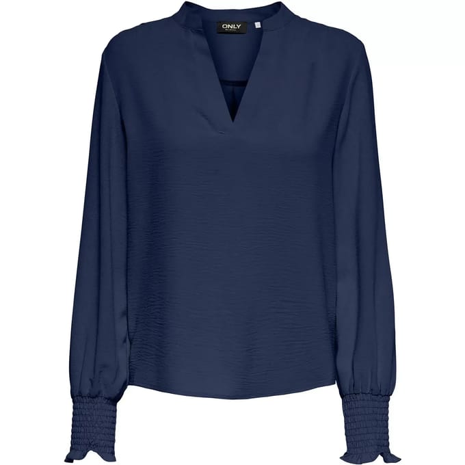 ONLY - ONLMETTE V-NECK LS SMOCK TOP NOOS WVN Dames Top
