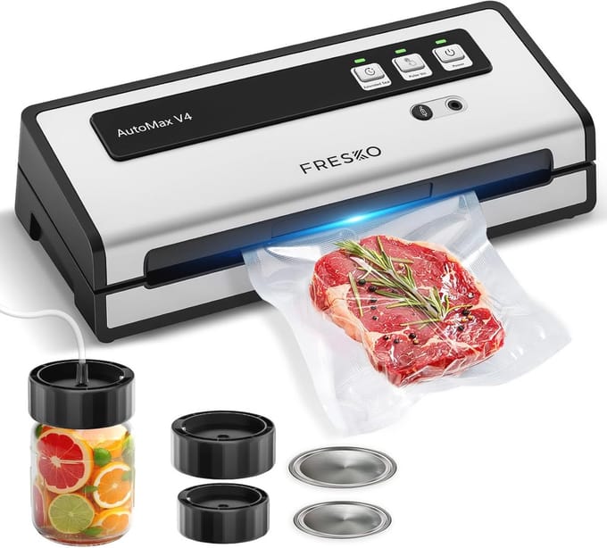 Vacuum Sealer V4 - Efficiënt Voedsel Bewaren met Hoge Kwaliteit
