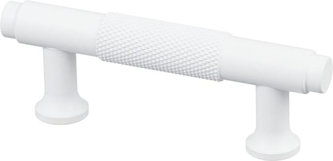 Handgreep Wit - diamond cut - 64mm/98mm