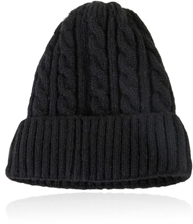 LGT JWLS Dames Beanie in Zwart met Kabelmotief