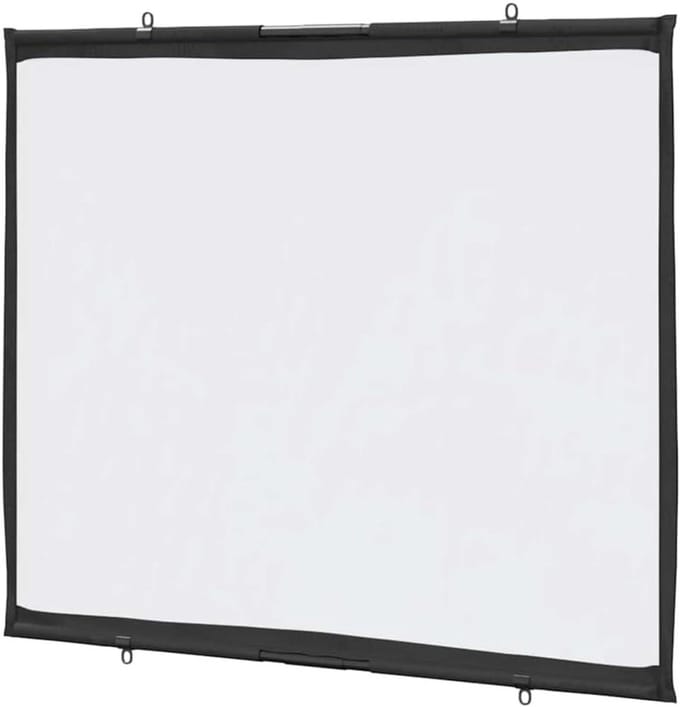 Projectiescherm Handmatig - Wanddisplay - Film Kijken - Mat Wit - 50 Inch - Wit