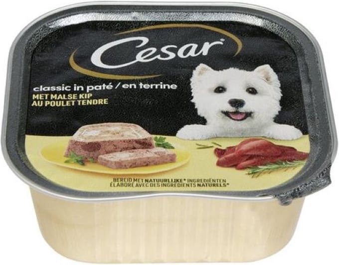 5x Cesar Hondenvoer - Classic - Kip in Paté - Maaltijdkuipjes -300g