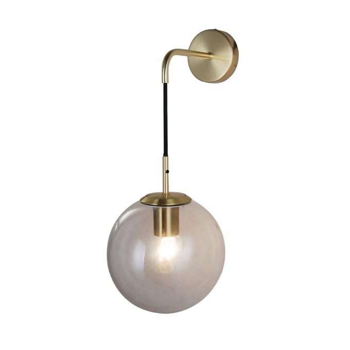 Kosilum - Claudia - Wandlamp - Goud/Messing - Metaal en glas