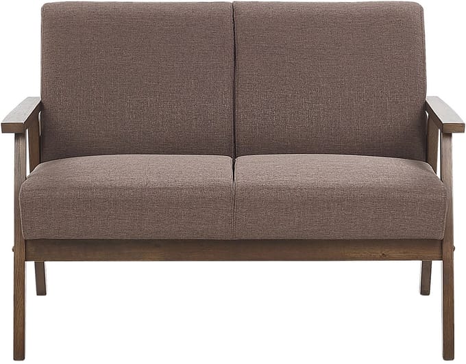 ASNES - Tweezitsbank - Bruin - Polyester