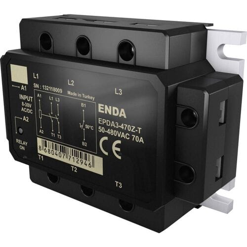 Enda Halfgeleiderrelais EPDA3-440Z-T 40 A Schakelspanning (max.): 480 V/AC Schakelend bij overbelasting 1 stuk(s)