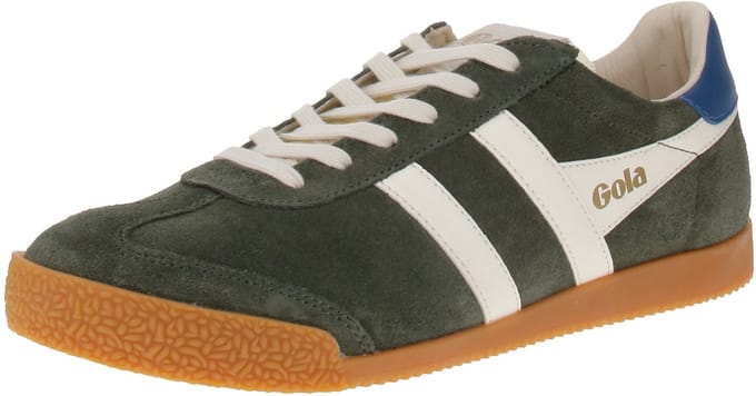 Gola Elan - Herensneaker - Donker-Khaki-Off-Wit-Saffier