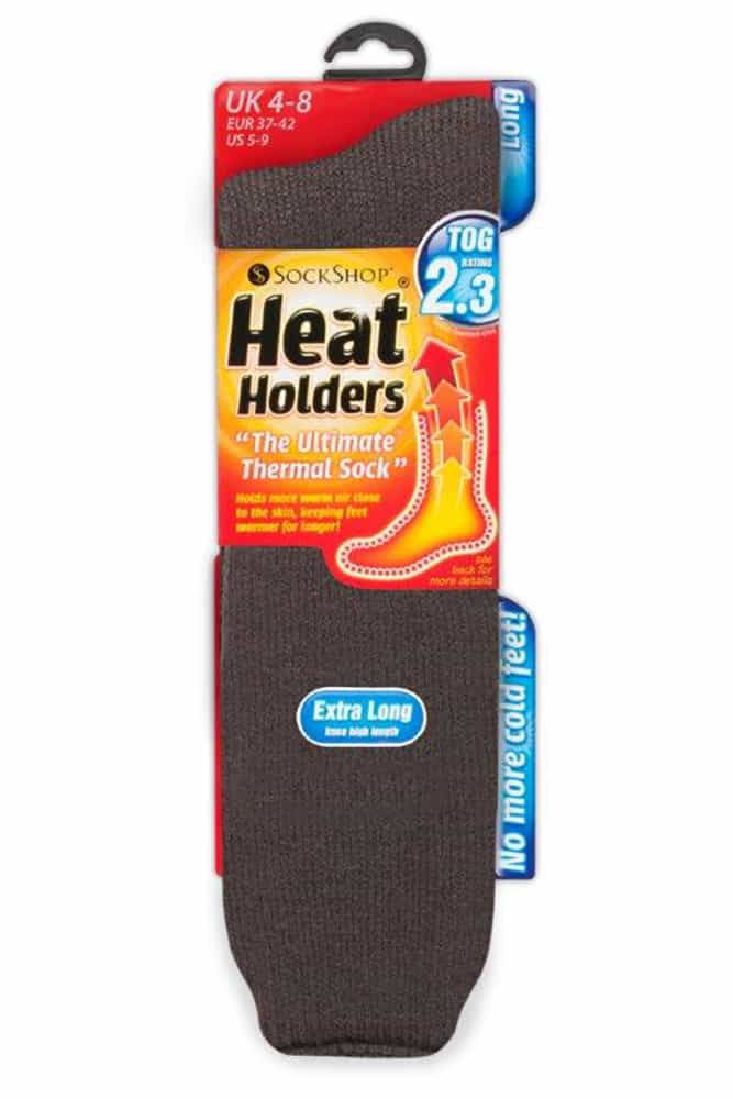 Heat Holders Dames Extra Lange Thermosokken 4-8 - Houtskool