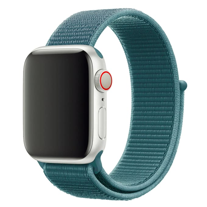 2+1 | Apple Watch Bandje - Geweven - Nylon - Dennengroen