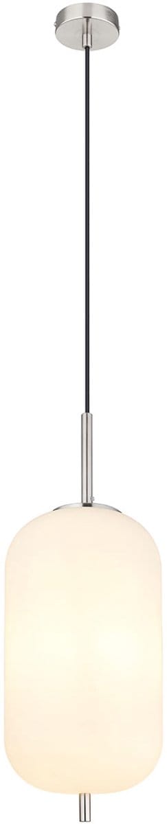 Globo - hanglamp - Blacky I - wit - glas - Ø 22cm - E27 - 15345H2NO