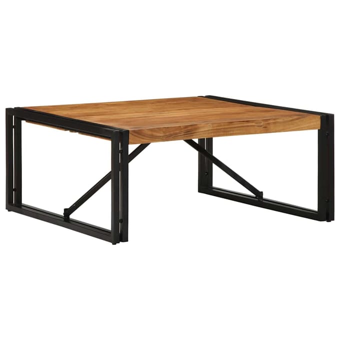 vidaXL - Salontafel - 80x80x35 - cm - massief - acaciahout