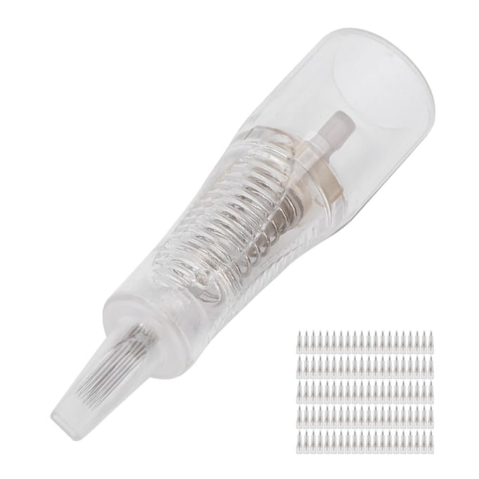 100 stuks Microblading Naald Wenkbrauw Lip Tattoo Naald Permanente Make-up Accessoire 7FP 7FP gray