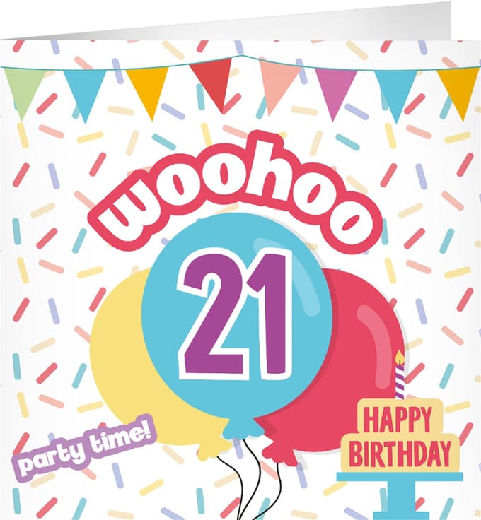 XL Greeting Cards - 21 jaar