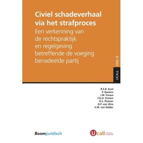 Civiel Schadeverhaal Via Het Strafproces - Ucall - R.S.B. Kool