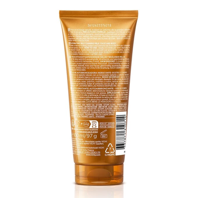 Vichy Ideal Soleil Moisturizing Self-Tanning Milk Face &amp; Body 100 ml