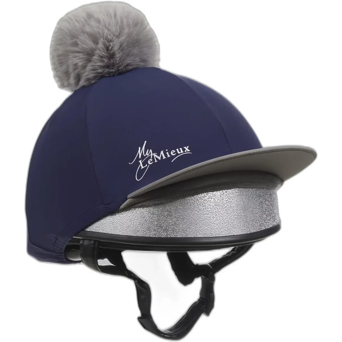 Rijhelm muts met zijden pompon LeMieux