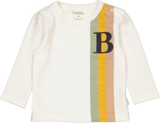 B.E.S.S. Baby Shirt B Off White maat 74