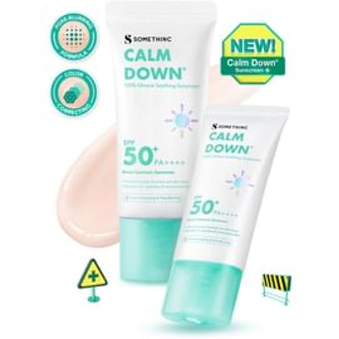 SOMETHINC - Calm Down 100% Mineral Soothing Sunscreen SPF50+ PA++++ 50g