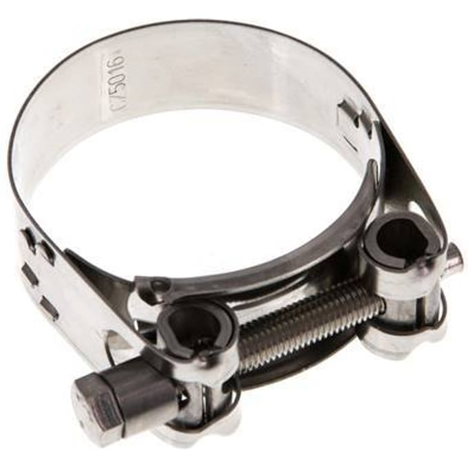 51 - 55 mm Slangklem van Rvs 304 met een 20 mm band - Norma