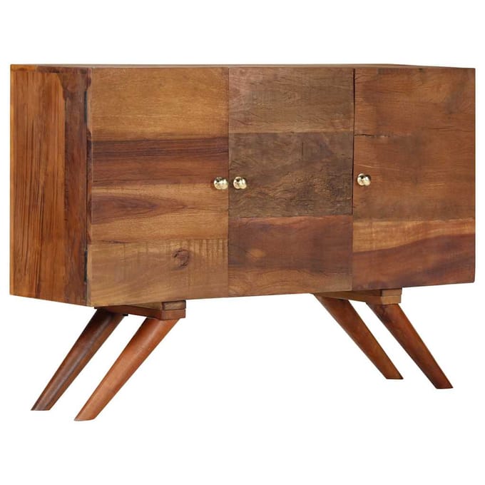 vidaXL - Dressoir - 110x30x75 - cm - massief - gerecycled - hout - bruin