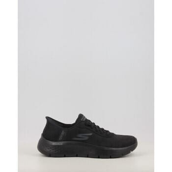 Skechers Go Walk Flex Mali Textiel Dames Zwarte Sneakers