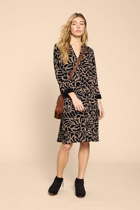 White Stuff June Jersey Shift Dre Black Taglia: 6 | Abiti Midi Outlet | Donna | Nero