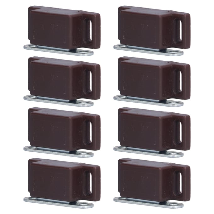8 Set Roestvrij Staal Magnetische Deurvanger Kast Kledingkast Kastdeur Demper Buffer Meubels bruin