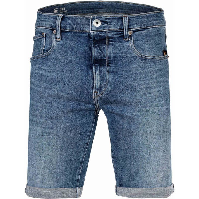 G-Star - 3301 Slim Short - Heren - Korte broeken
