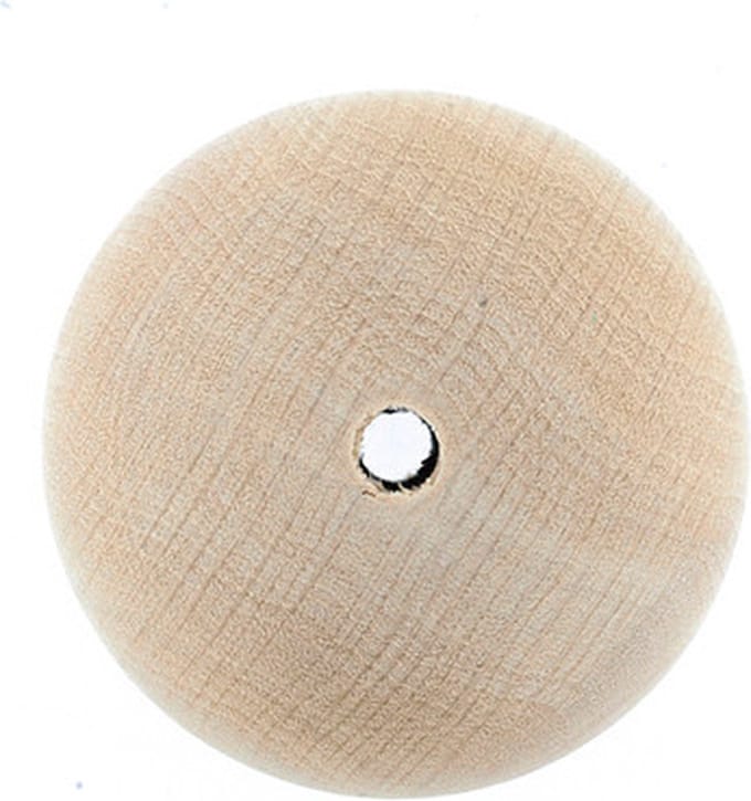 0856-405 Houten kralen natuur 40 mm gat 7 mm