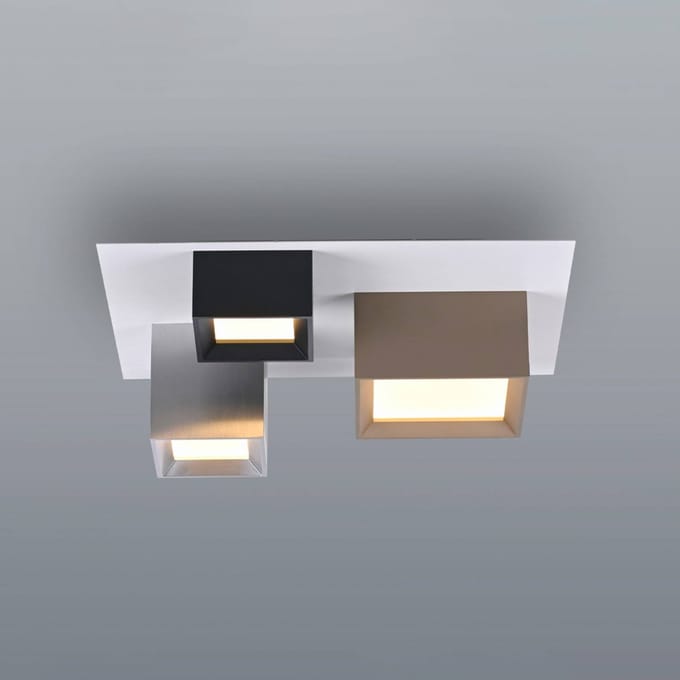 LED plafondlamp PURE Manhattan, meerkleurig, 3-lamps, CCT