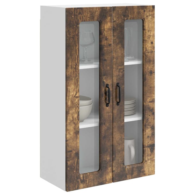 vidaXL - Vaatwasserpaneel - KALMAR - Rook - Eiken - 60 - x - 31 - x - 100 - cm