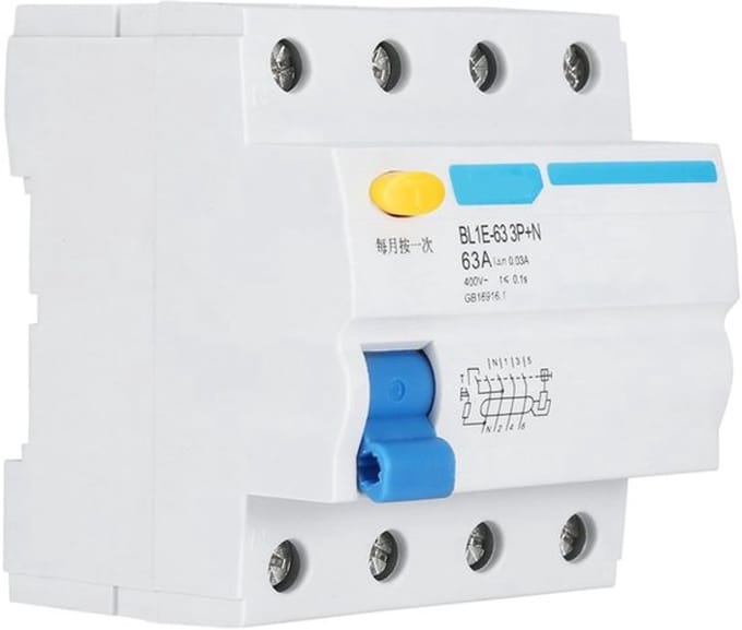 Allecto - Multifunctionele Rcd - Disjoncteur - 63A 3P + N