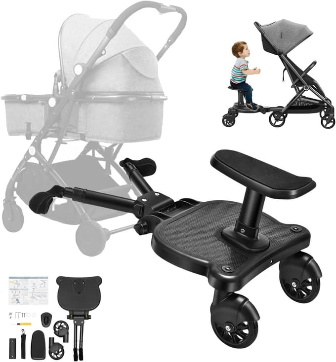 Meerijdplankje - Buggy Board voor alle Kinderwagens - buggyaccessoire