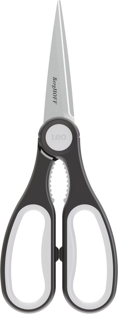 LEO Multifunctionele keukenschaar met magnetische hoes Graphite 23cm - Zwart -